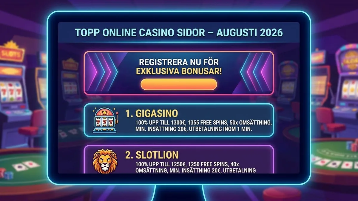 Registrera dig med bonus